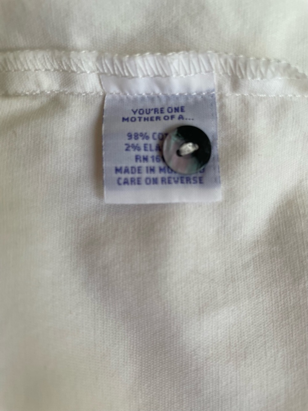 Mother Oxford Shirt Size 3 White Button Down Oversized Cotton Poplin Classic XL - Picture 15 of 16